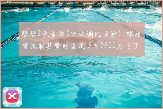 短短2天董路3次致谢比亚迪！球迷曾抵制其赞助国足 5年7500万飞了