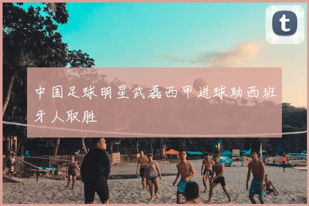 中国足球明星武磊西甲进球助西班牙人取胜